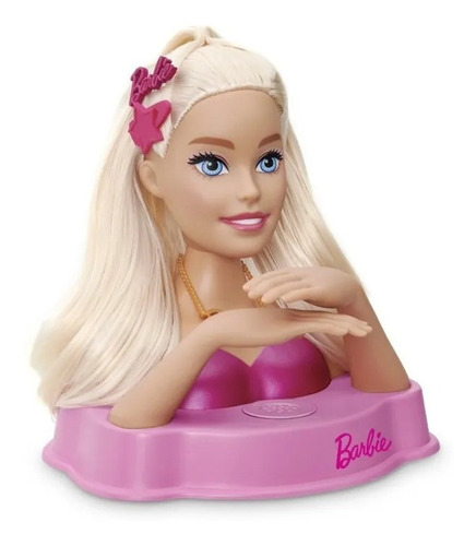 Imagem 3 de 5 de Barbie Busto Original Styling Head Core Com 12 Frases Mattel
