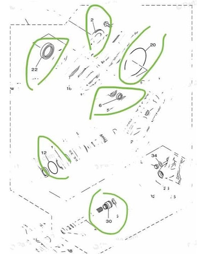 Yamaha Vstar 650 Cardan Kit Reparación Fugas Sellos Liga Xvs