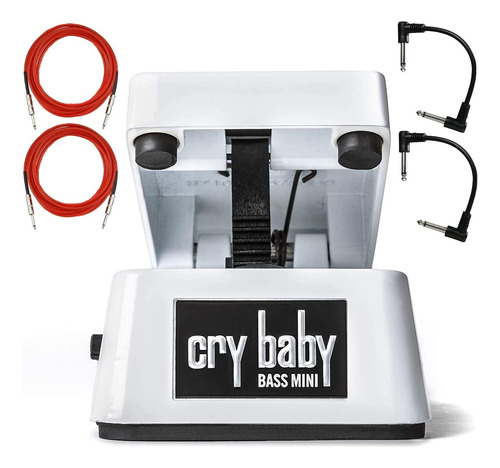 Dunlop Cbm105q Cry Baby Mini Bass Wah Pedal Bundle Con 2 Cab