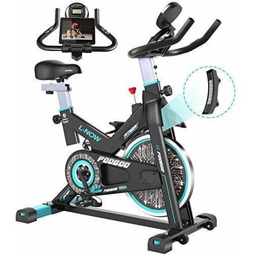 Pooboo Magnetic Indoor Cycling Bike, Belt Drive Indoor Exer