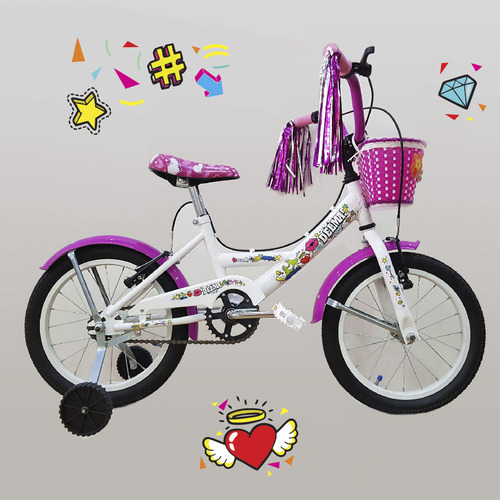 Plancha Kit Calcomanías P/ Bicicletas Niños Modelo Premium