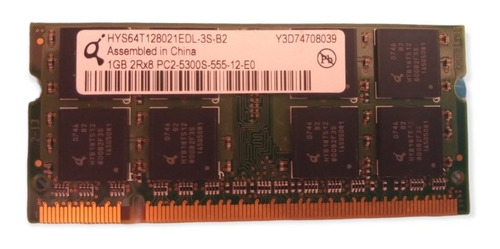 Memoria Ram Pc2 1 Gb 2rx8 Pc2-5300s-555-12-e0 Ddr2