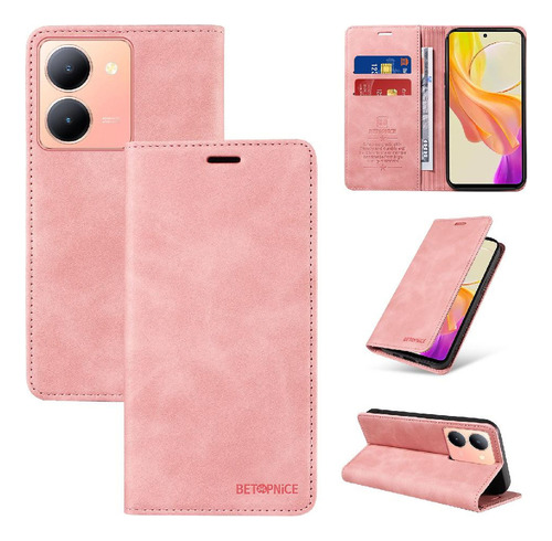 Caso Para Vivo Y36 5g/4g Magnético Protector Folio Cartera