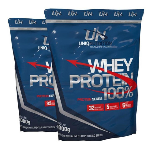 Whey Concentrado Isolado Hidrolisado 4kg Uniq Morango