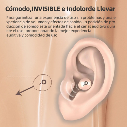 Audífonos Inalámbricos Invisibles Pequeños Con Bluetooth 5.3