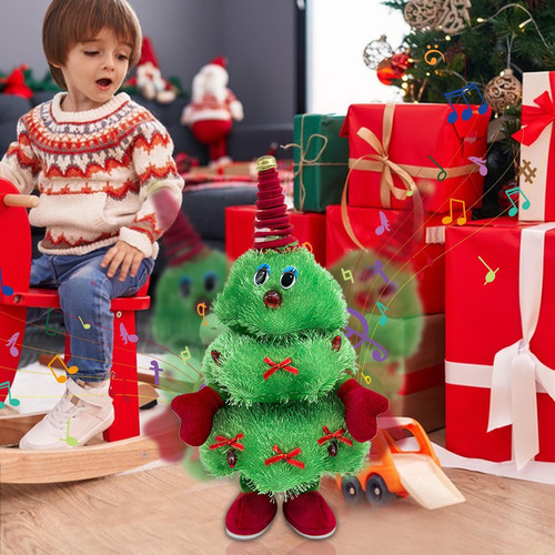 Árbol De Navidad Cantante Árbol De Navidad De Peluche Con Mú