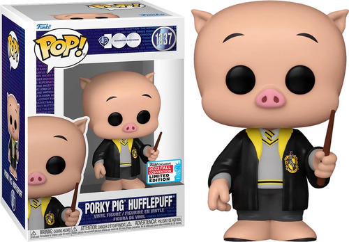 Funko Pop Porky Pig Hufflepuff #1337 Nycc 2023 Fall Conventi