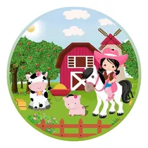 Comprar Papel De Arroz Para Bolo De Aniversário Fazendinha - Mod 11
