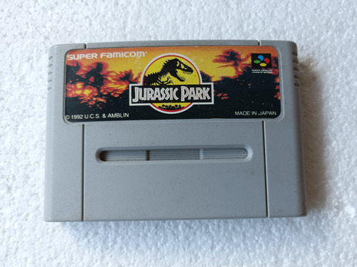 Juego De Super Famicom Nintendo Jurassic Park (made In Japan