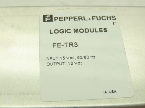 Pepperl Fuchs Fe-tr3 Tr Logic Modules 12vdc Output Ssc