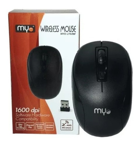 Mouse Óptico Inalámbrico Myo 2760w 1600dpi Sd99