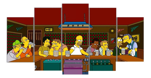 1 5 Set Pintura De Diamantes Los Simpson Ultima Cena