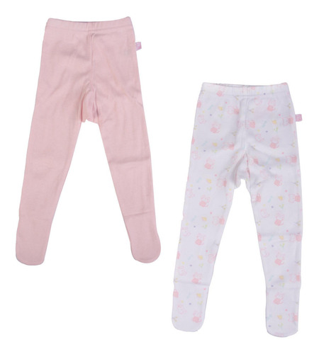  Set 2 Pzas Panty Bebe Niña Multicolor Pillin