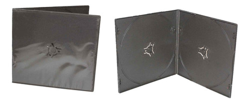 Caja Plástica De Dvd Y Cd Simples Dobles Y Cuádruple X 130