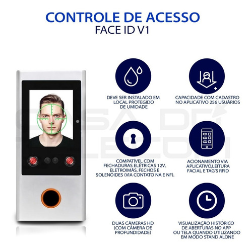 Controle De Acesso Maxima Segurança C/reconhecimento Facial