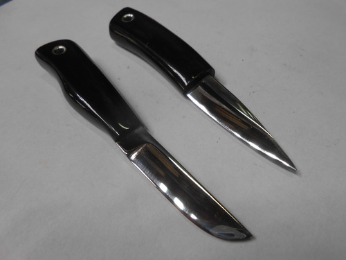 Mini Facas 10cm 2 Modelos A Escolher Cabo Chifre Unidade