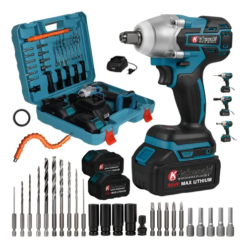 Chave De Impacto 620nm 50v Brushless Parafusadeira Furadeira Azul 60hz