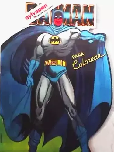 Máscara de Batman libro para colorear dibujo de superhéroe