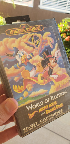 Caixa Jogo Mega Drive World Of Illusion