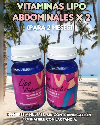 Vitaminas Lipo Abdominales X2 (2 Meses De Tratamiento) 