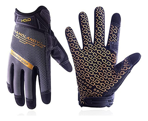 Handlandy Guantes De Trabajo Con Agarre Para Hombres Y Mujer