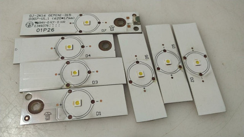 Lote X 7 Leds Repuesto Tv Aoc Le32s5970