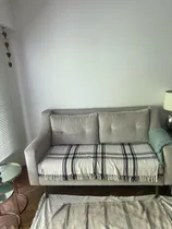 Comprar Sillon Nordico 2 Cuerpos Pana Gris Claro, Muy Buen Estado 