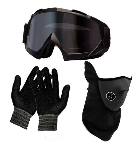 Kit Guantes Primera Antiparras Cross Enduro Cuello Fas Motos