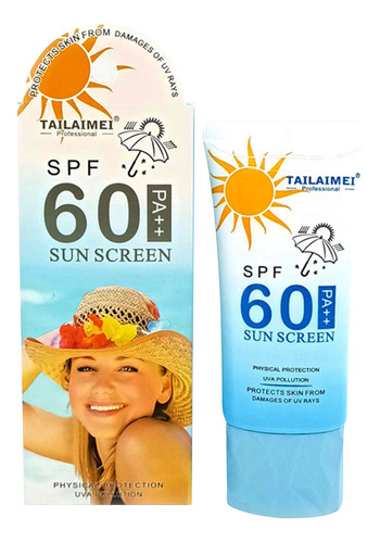 Crema Protectora Hidratante Con Agua, 60 Ml, Protector Solar