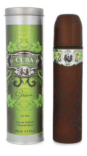 Fragancia  Cuba Green By Cuba Edt  Caballero 100 Ml 