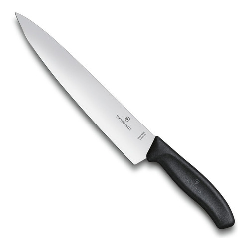 Cuchillo Chef Cocina Victorinox Mango Fibrox 22 Cm Blister Color Negro