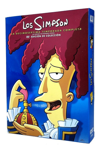 Los Simpson Temporada 17 Edicion Caja Metalizada Dvd + Libro
