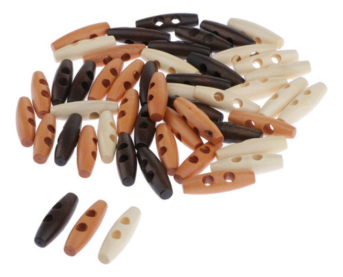 50 Piezas Botones De Hebilla De Palanca De Toggle Buttons