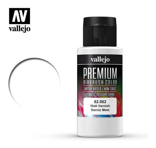 Vallejo Barniz Premium Mate 60ml P/aerografo Rdelhobby Mza