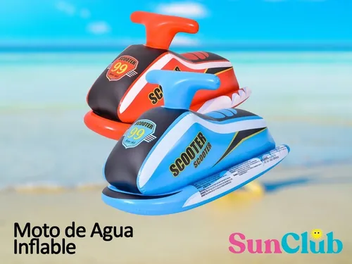 Moto Scooter De Agua Inflable Pileta Niños Flotador Pileta
