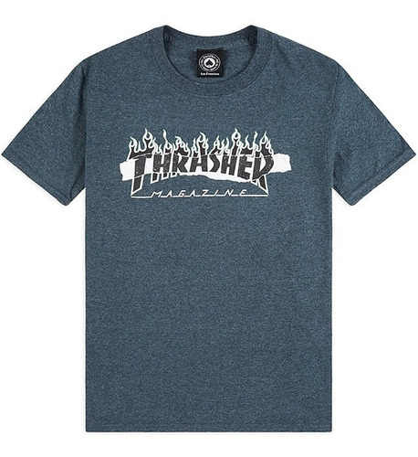 Polera Thrasher Skate Ripped Shirt Dark | Laminates