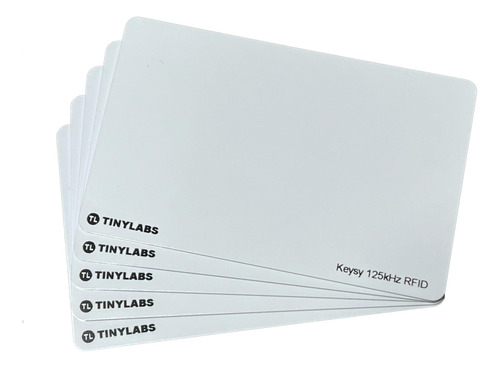 Keysy Tarjetas Rfid Regrabables (paquete De 5) (blanco)