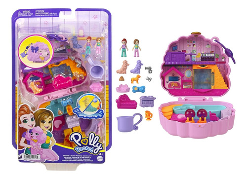 Mattel Hkv35 Polly Pocket Set De Juego Compacto Spa De