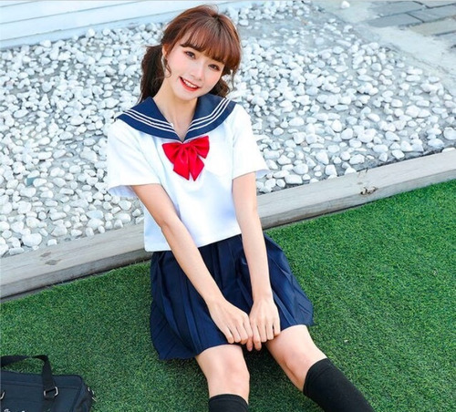 Sailor Fuku Uniforme Escolar Japonés Colegiala Kawaii