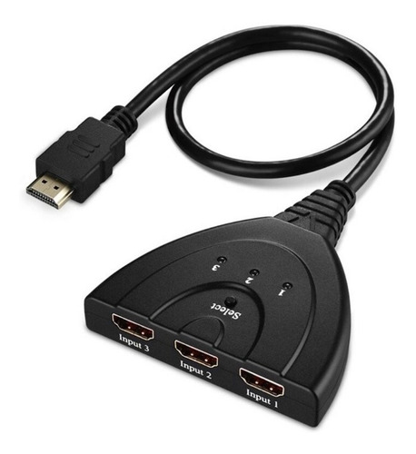 Cable Hdmi Switch Derivador 1 Entrada 3 Salidas Hd 1080p