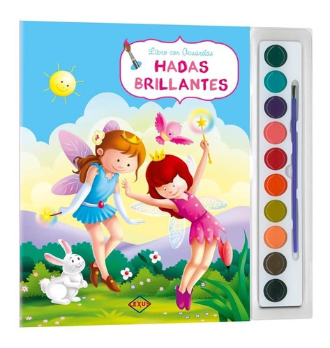 Libro Con Acuarelas, Hadas Brillantes