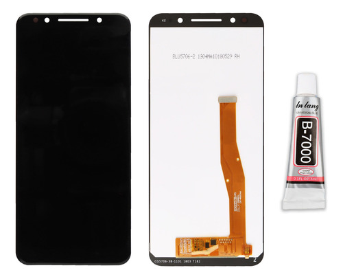 Pantalla Display Y Touch Compatible Con Alcatel 3x 5058 Negro