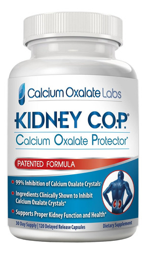 Calcium Oxalate Labs Kidney C.o.p Oxalato De Calcio 120 Cáps Sabor Sin Sabor