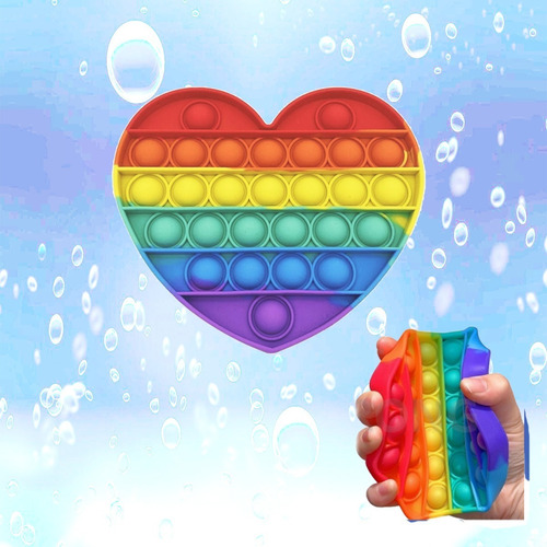 Imagem 1 de 2 de Pop It Fidget Toys Bubble Anti Stress Coração