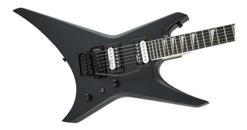 Guitarra eléctrica Jackson JS Series JS32 warrior de álamo satin black brillante con diapasón de amaranto