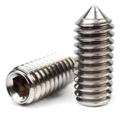 8-32 Juego Tornillo Cono Point 304 Acero Inoxidable