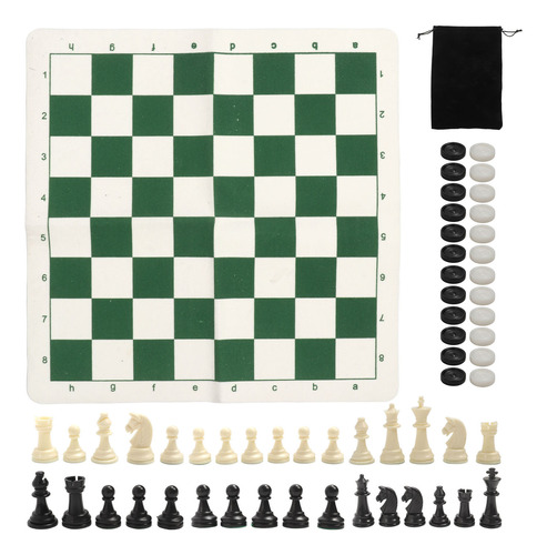 Juego De Ajedrez Portátil Con Piezas De Tablero Enrollable,