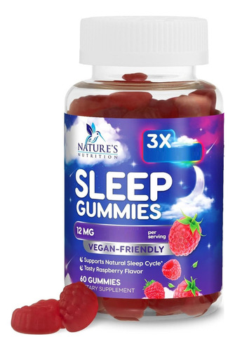 Nature's Nutrition | Sleep Gummies | 12mg | 60 Gummies