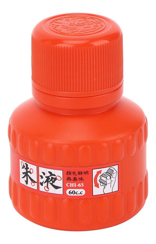 Pintura China De 60 Ml De Tinta Roja De Colores Brillantes D