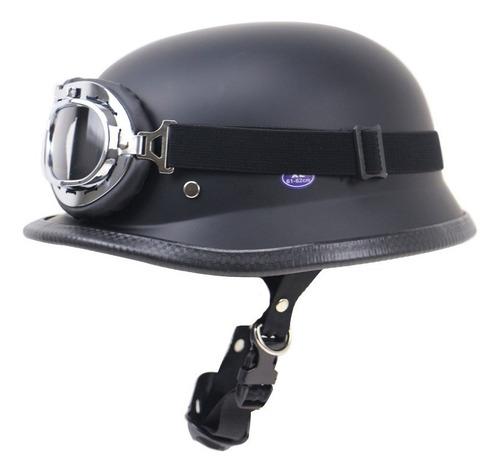 Dot-casco De Media Máscara Vintage Para Motocicleta Con Gafa